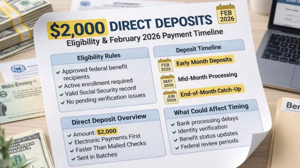 $2,000 Direct Deposit February 2026